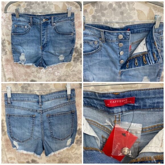 NWT Buttonfly Denim Shorts - Picture 1 of 5